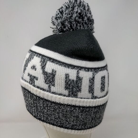 PINK Victoria's Secret Beanie Hat Multicolor One Size Knitted Pom Pom Acrylic - Picture 3 of 10